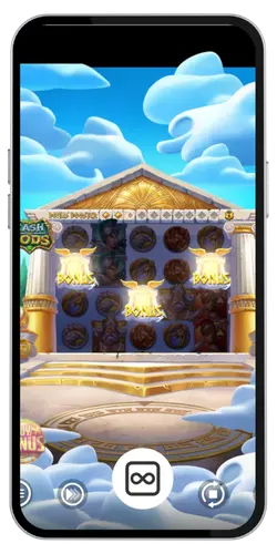 W Cash of Gods total casino gra rozpoczyna się po naciśnięciu przycisku „Spin”