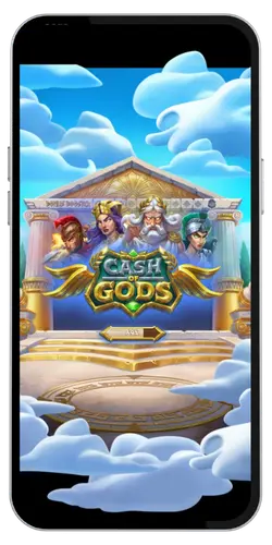 Ekran ładowania automatu Cash of Gods w kasynie online